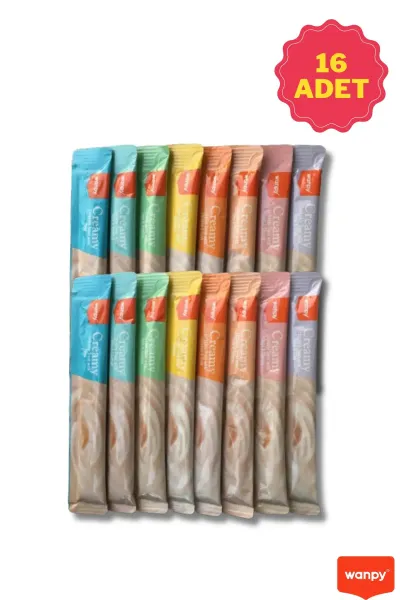 Creamy Cat Treat Karışık Krema Sıvı Kedi Ödül Maması 14g x 16 Adet
