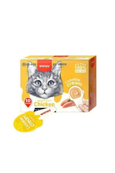 Tavuklu Kaşık Krema Kedi Ödül Maması 10x16 gr