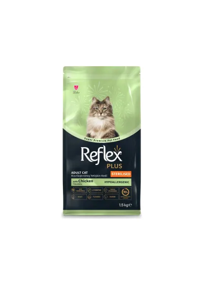 Plus Kısırlaştırılmış Tavuklu Yetişkin Kedi Maması 1,5 kg