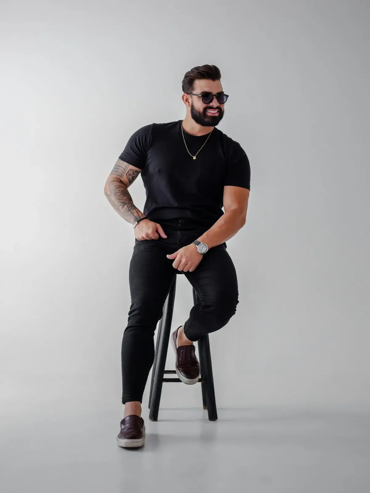 Erkek Slim Fit Kot Pantolon – Siyah