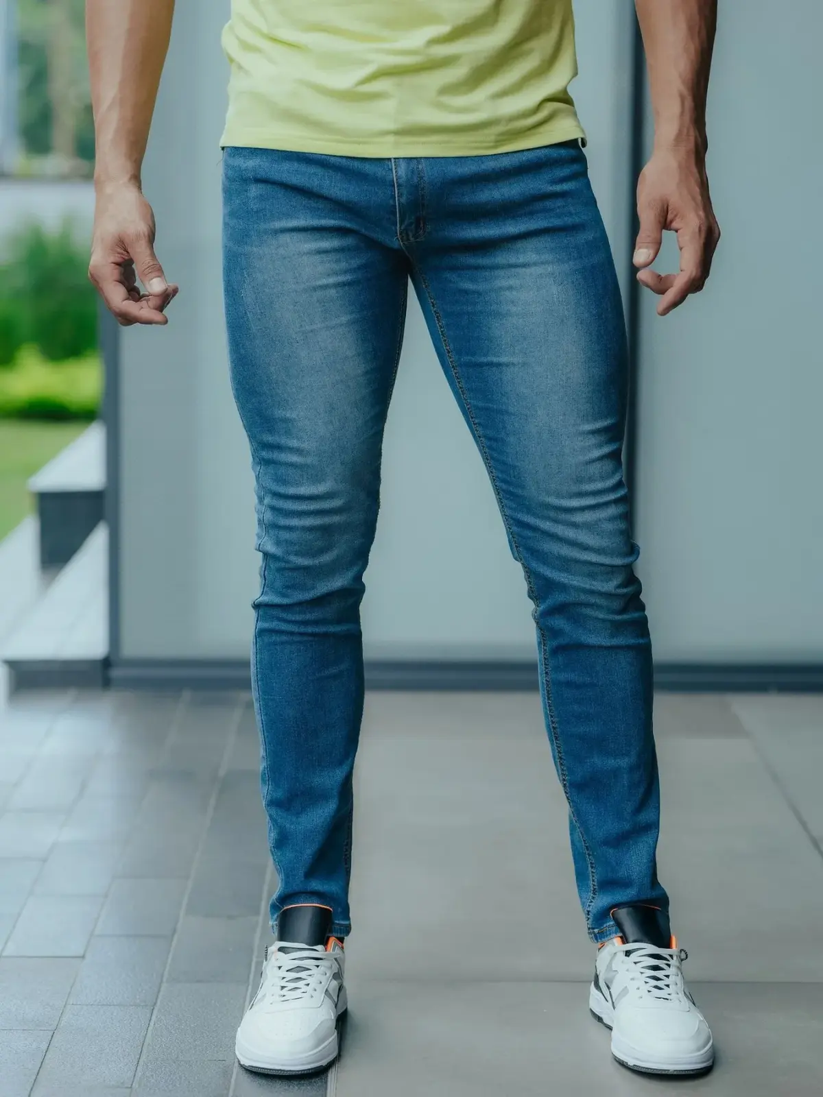 Erkek Skinny Fit Kot Pantolon – Mavi