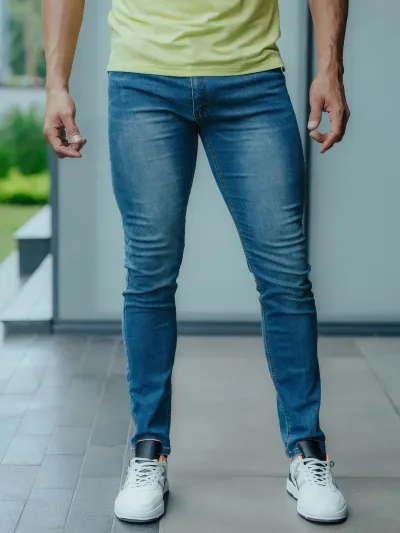 Erkek Skinny Fit Kot Pantolon – Mavi