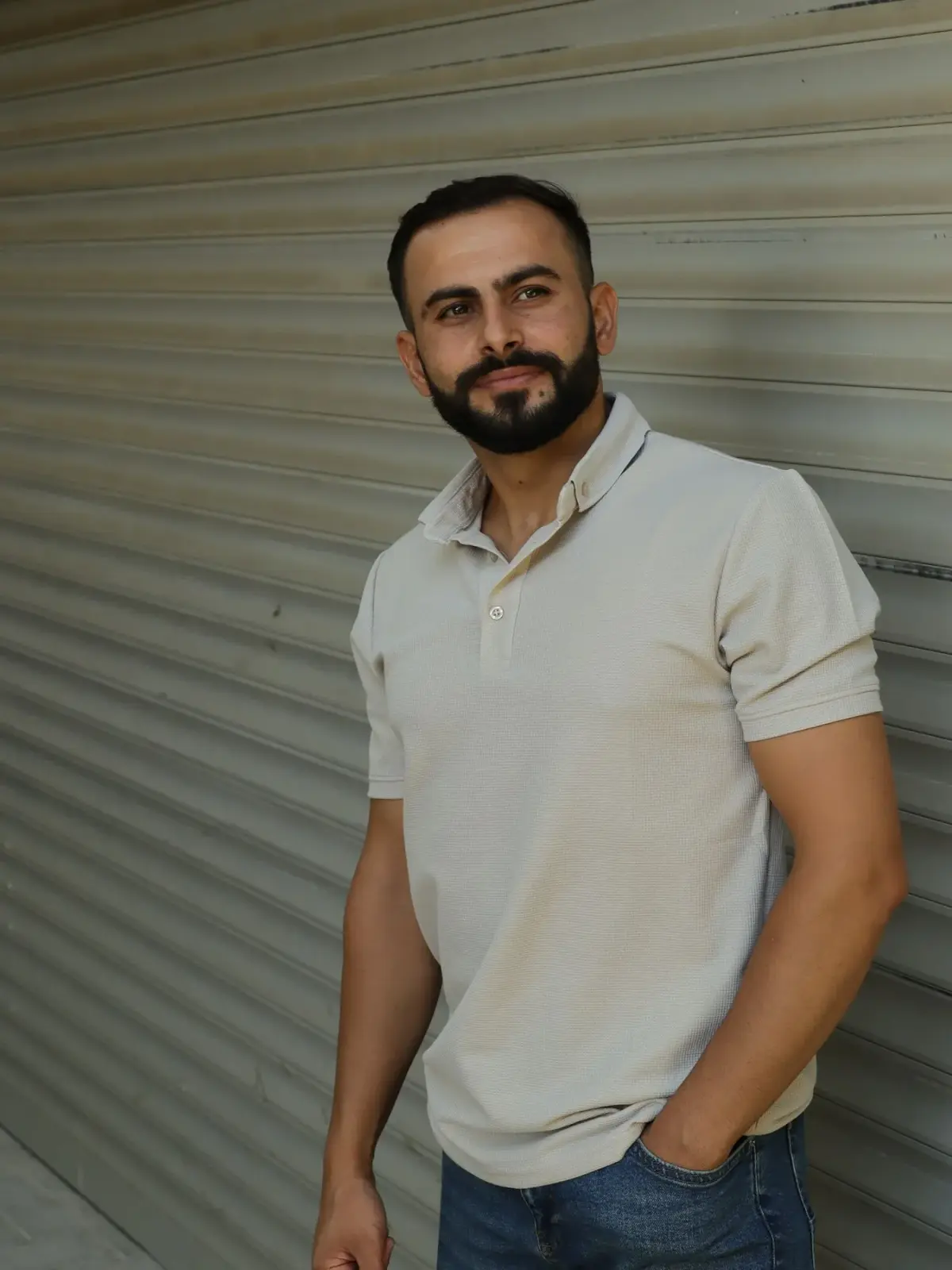 Erkek Polo Yaka Tişört – Bej