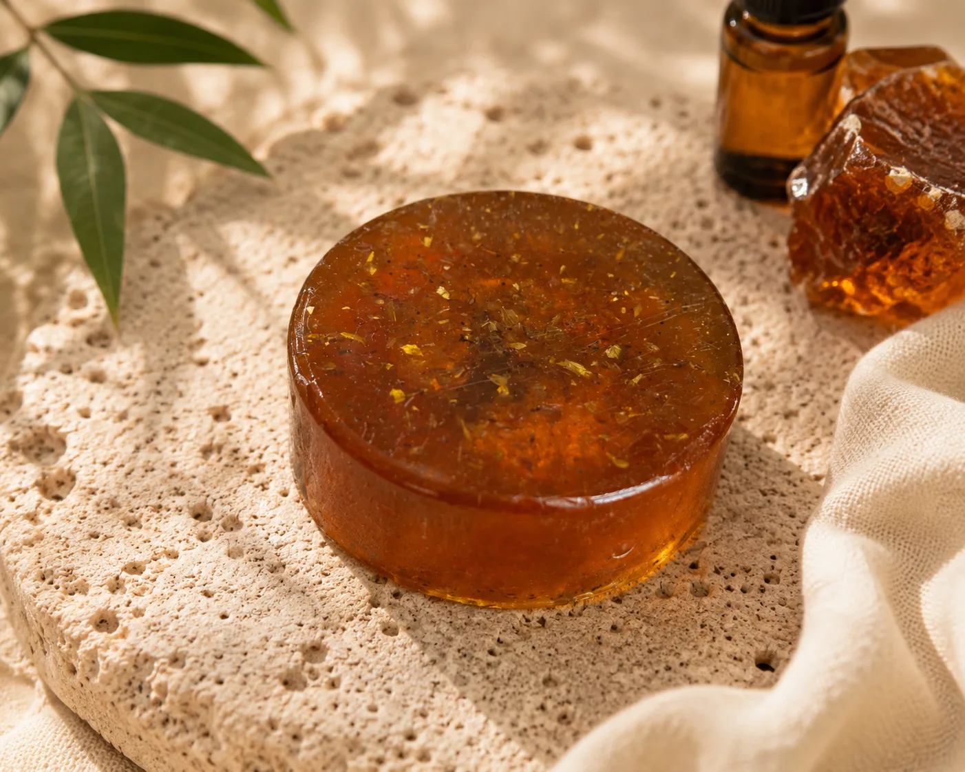 Amber Sabunu El Yapımı Doğal Amber Kokulu Katı Sabun