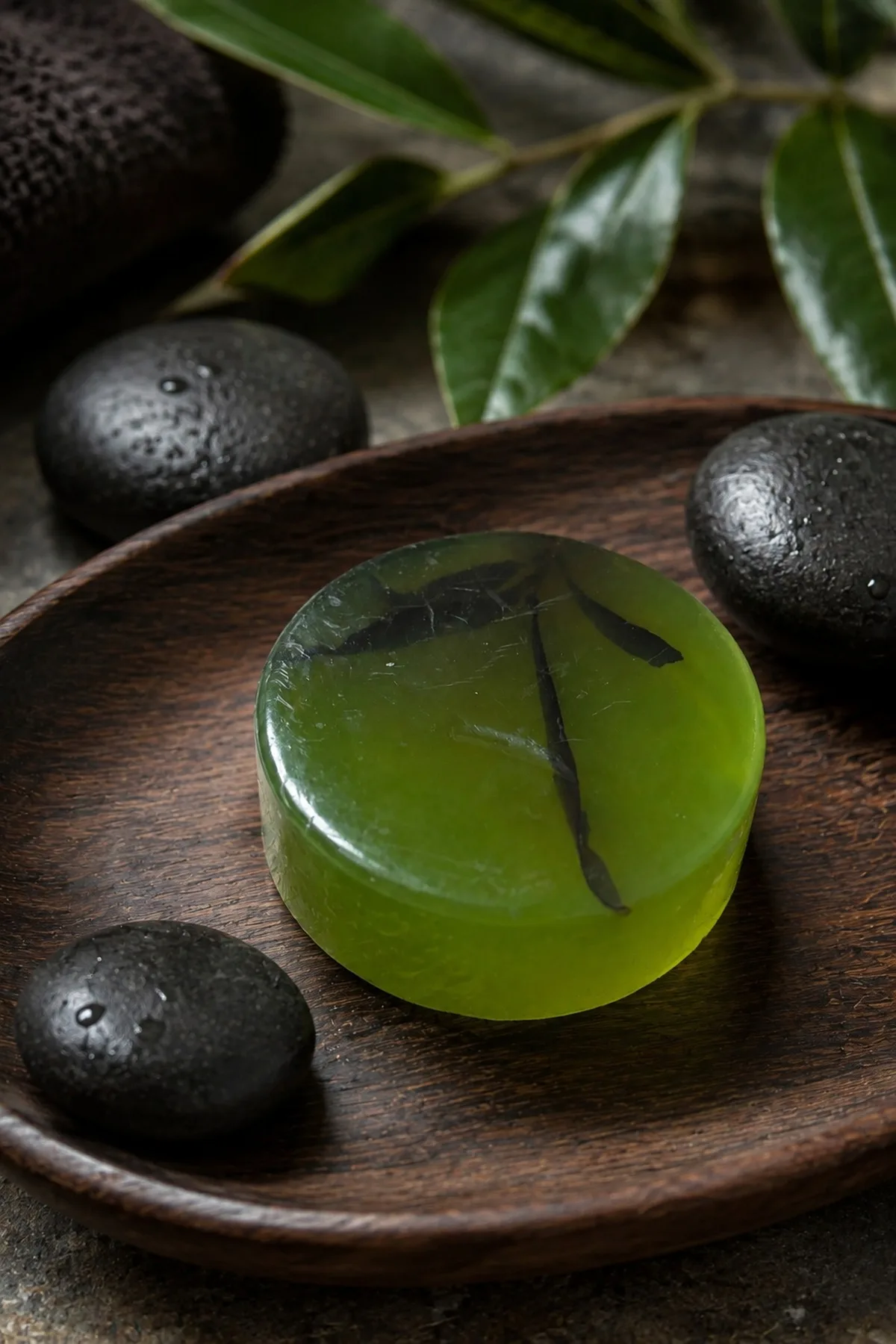 Zeytin Sabunu El Yapımı Doğal Zeytinyağlı Katı Sabun Zeytin Yapraklı Zeytinyağı Sabunu 4