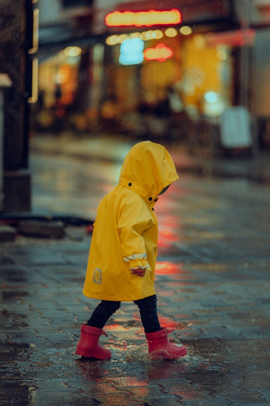 çocuk tatil valizinde ne olmalı, yazlık çocuk seyahat kıyafetleri - kids-raincoat-travel