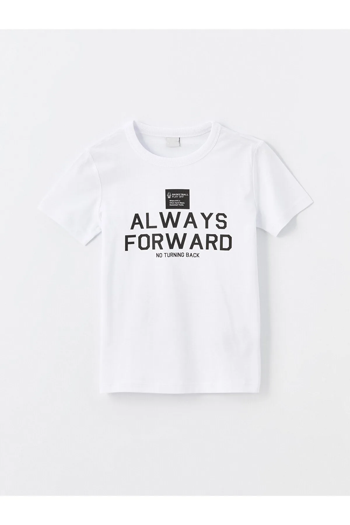 erkek çocuk baskılı t-shirt beyaz ZEYDER2169