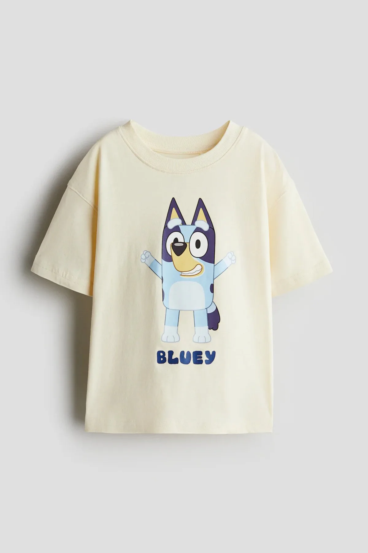 erkek cocuk tisort bluey baskili krem erkek cocuk t-shirt