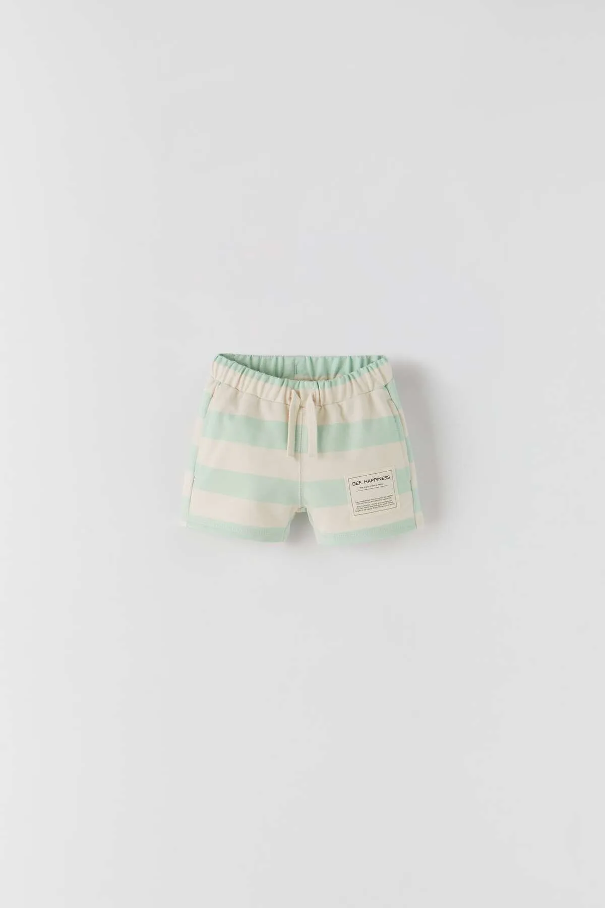 unisex bebek çizgili şort çok renkli ZEYDER2184