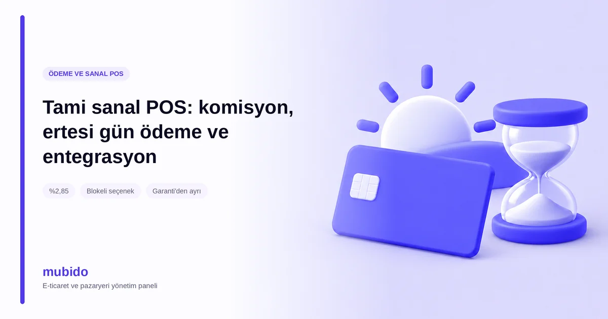 Tami sanal POS: komisyon, ertesi gün ödeme ve entegrasyon