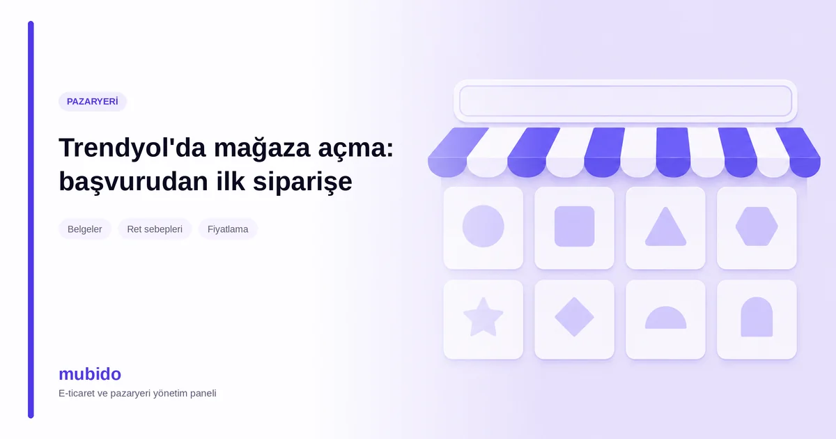 Pazaryeri vitrini: arama şeridi ve ürün kartı ızgarası