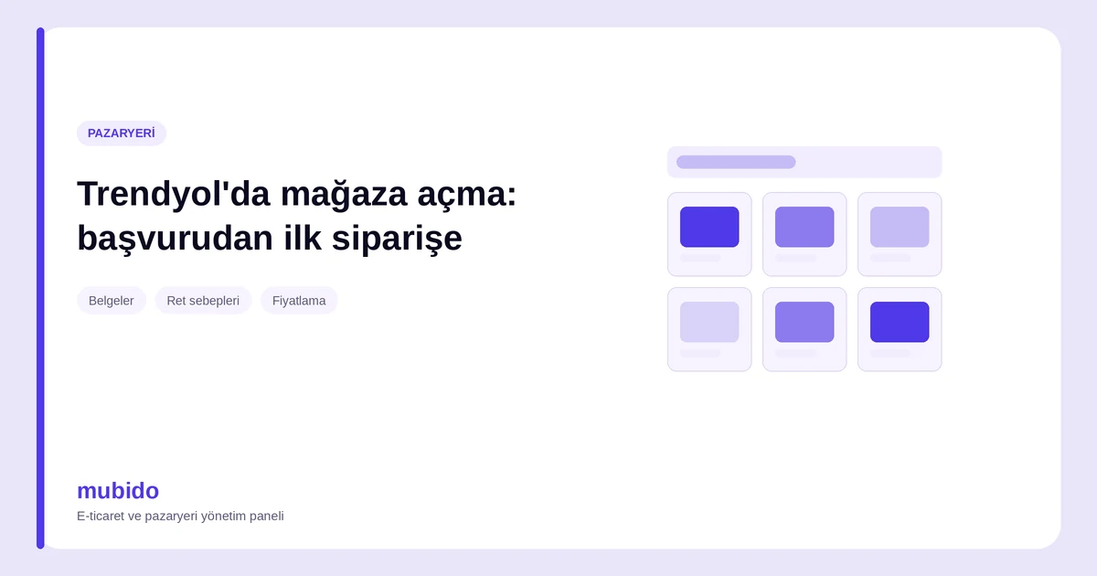 Trendyol'da Mağaza Açma: Başvurudan İlk Siparişe Adım Adım Rehber