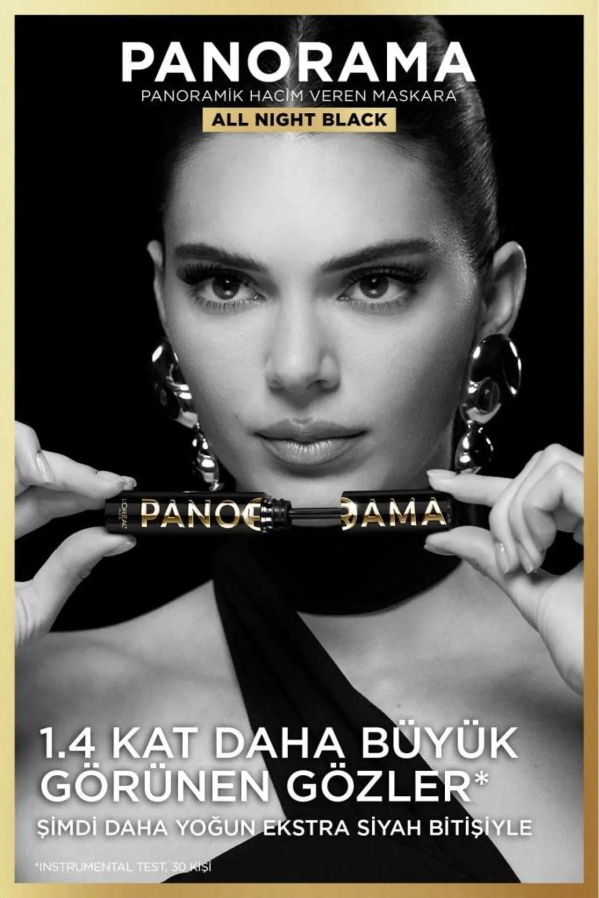 L'Oréal Paris Panorama Hacim Veren Maskara All Night Black - Siyah 3