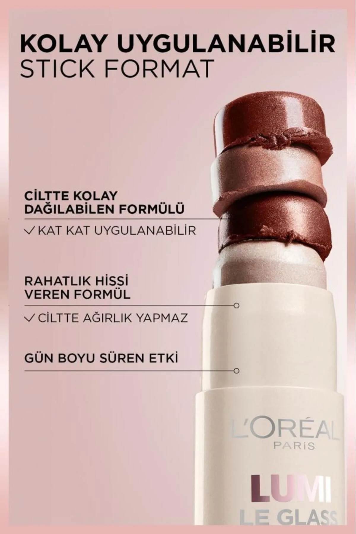 L'Oréal Paris Lumi Glass Islak Bitişli Stick Aydınlatıcı - 610 Glassy Pearl Eclat 4