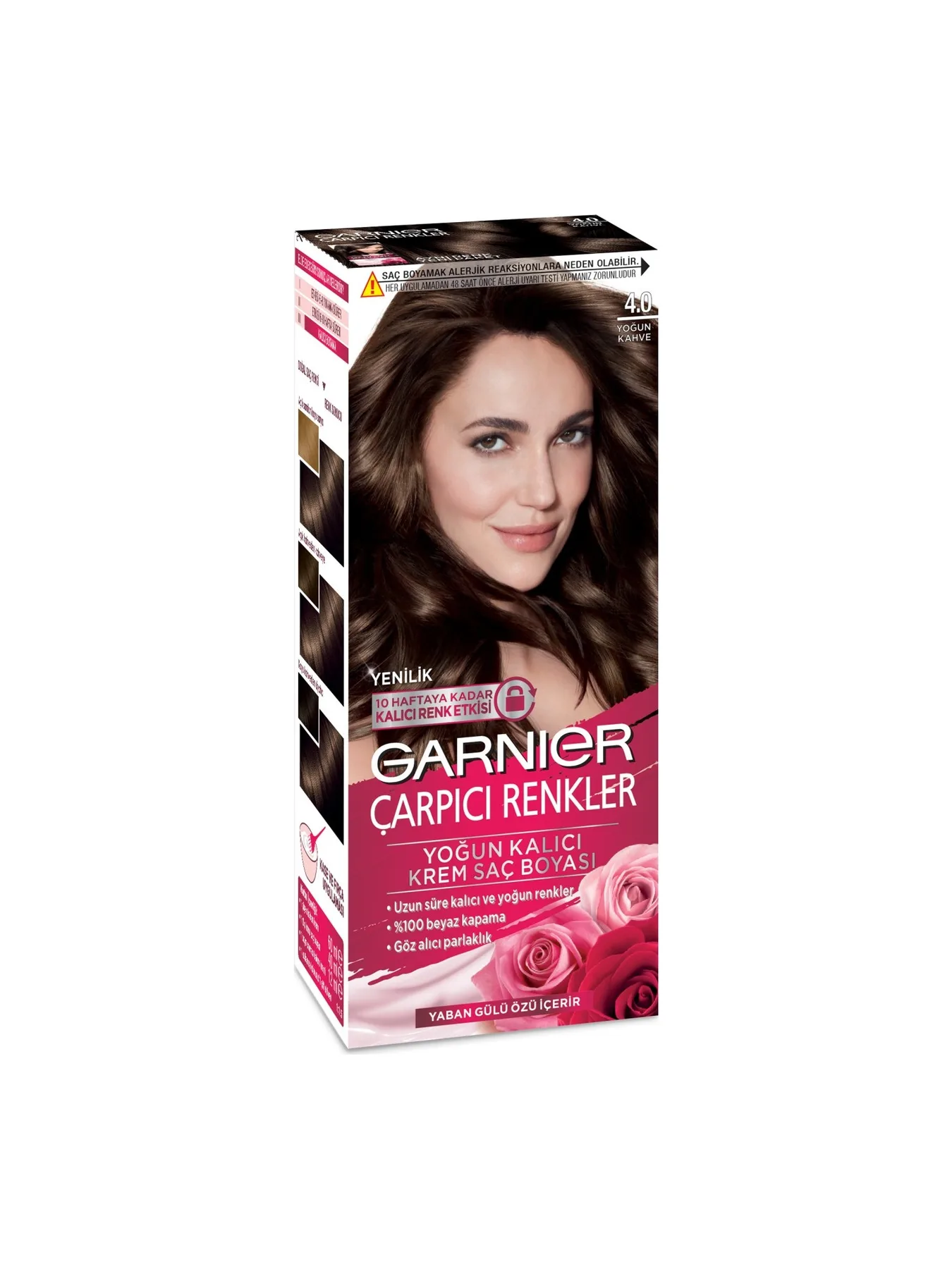 Garnier Çarpıcı Renkler 4.0 Yoğun Kahve Amonyaksız Krem Saç Boyası Göz Alıcı Parlaklık