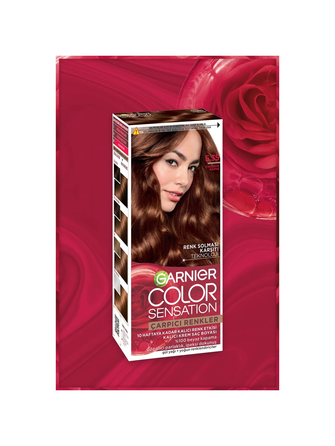 Garnier Çarpıcı Renkler 5.35 Çikolata Kahve Saç Boyası