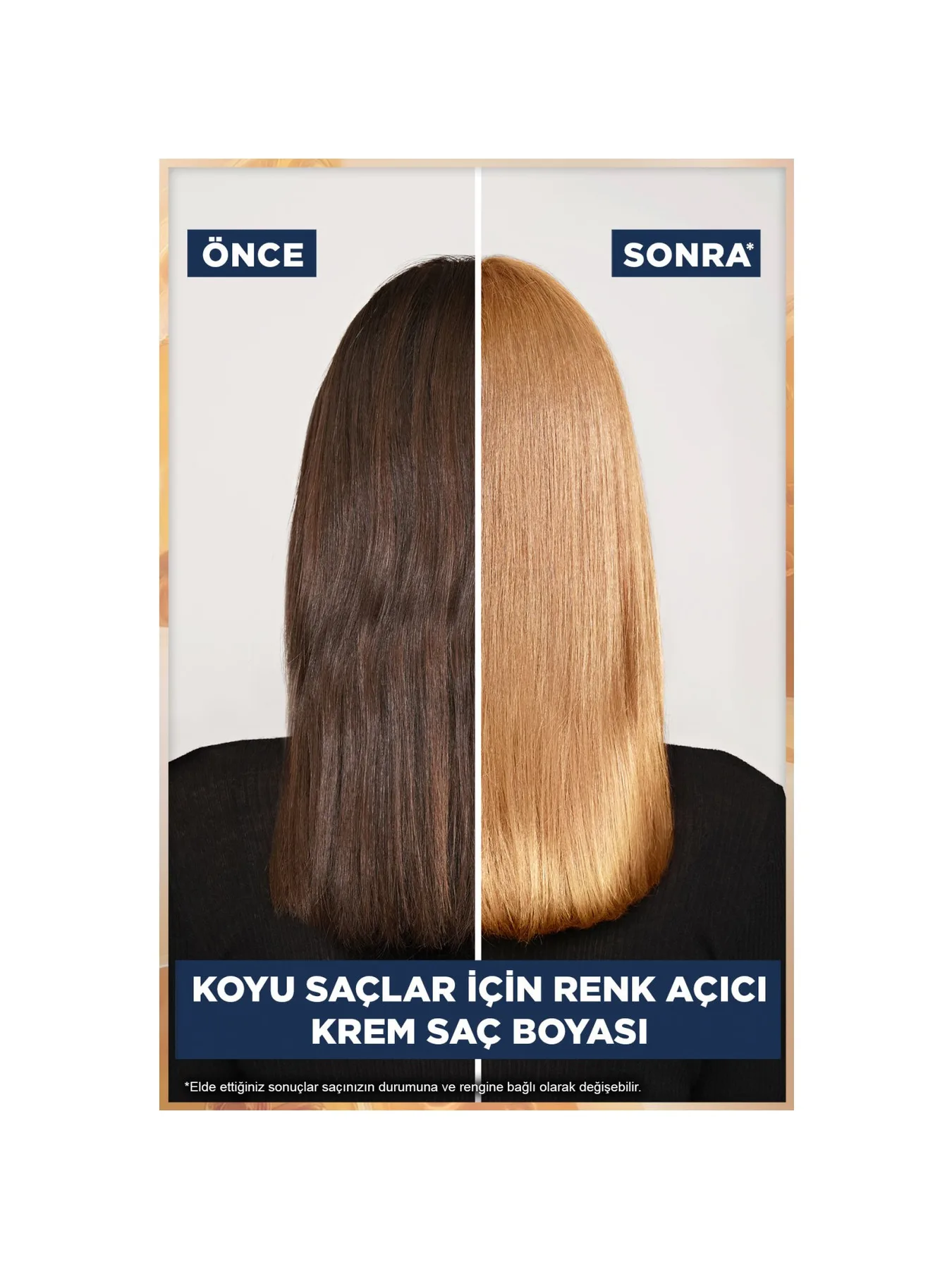 Garnier Çarpıcı Renkler HL3 Koyu Saçlar için Sarı Saç Açıcı Krem Saç Boyası Yoğun Kalıcı Etki