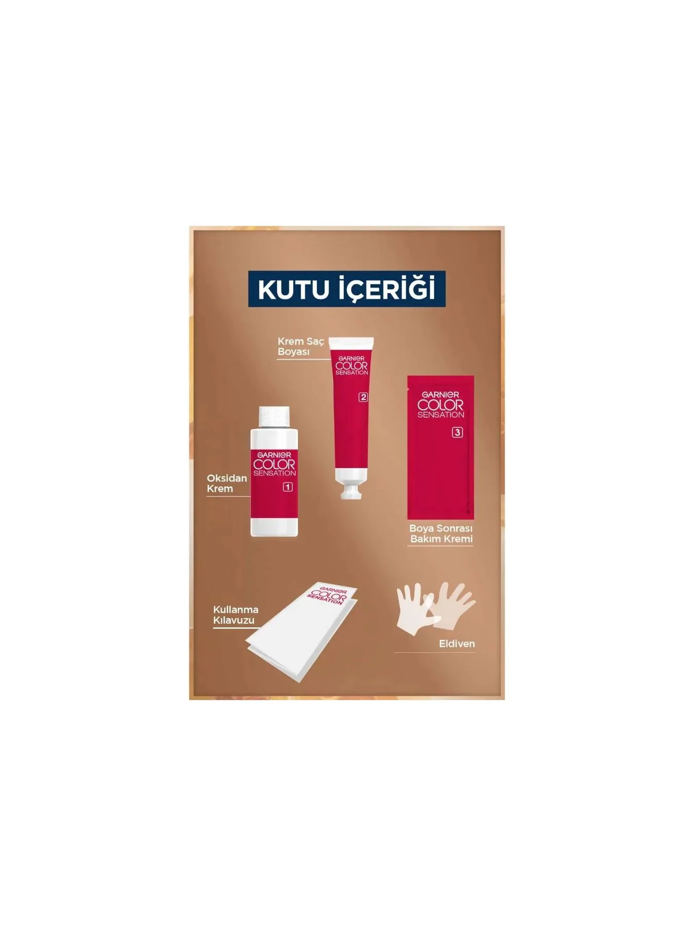 Garnier Color Sensation HL2 Koyu Sarı Koyu Saçlar için Renk Açıcı Krem Saç Boyası Yoğun Kalıcı Etki