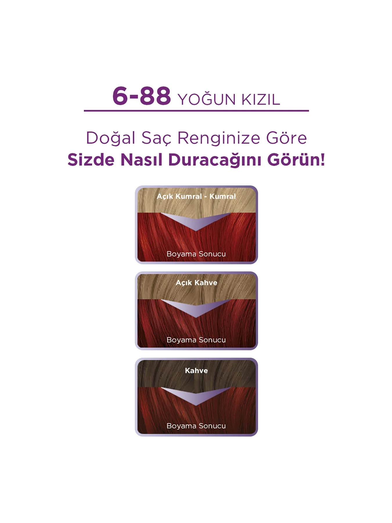 Palette Saç Boyası Renkler Colors 6/88 Yoğun Kızıl