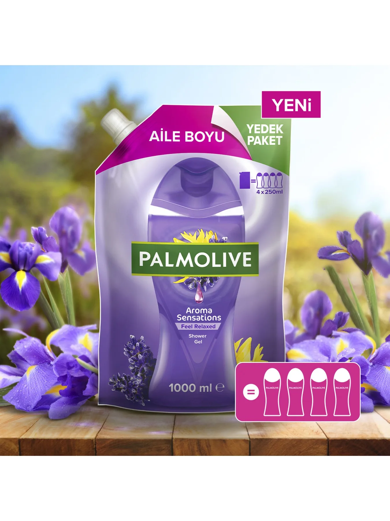 Palmolive Aromatik Duş Jeli 1000 ml Nötr pH ile Cildinizi Korur ve Rahatlatır