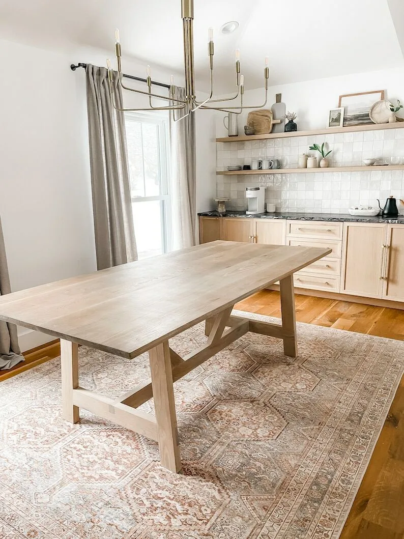 WhiteOak Kütük Masa