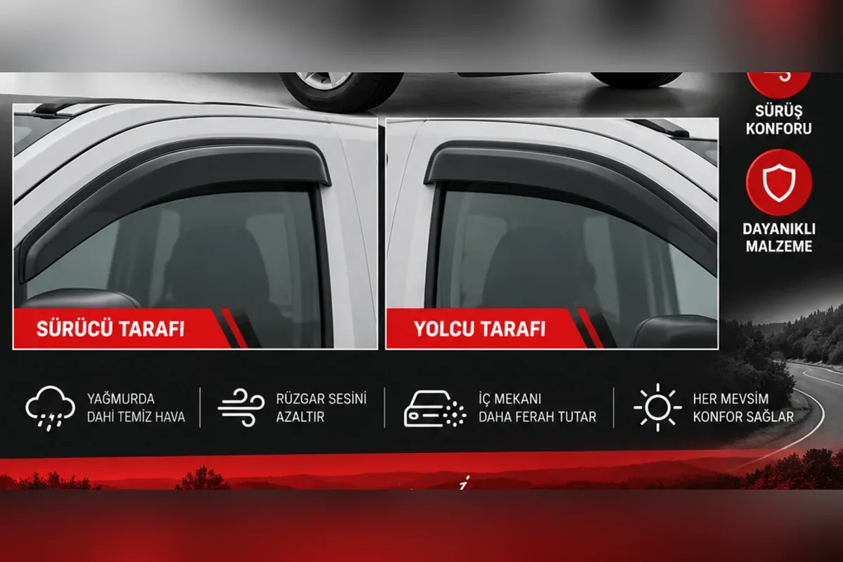 Fiat Fiorino cam rüzgarlığı kapı camı yakın detay
