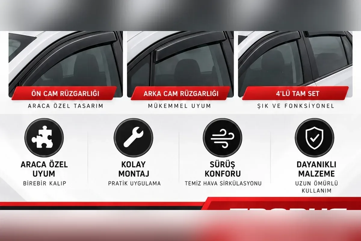 Dacia Logan cam rüzgarlığı ön kapı camı detay