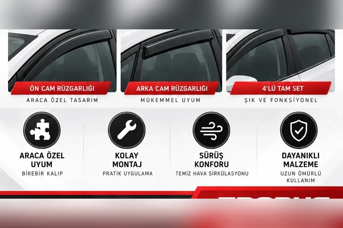 Ford Focus cam rüzgarlığı kapı camı yakın detay