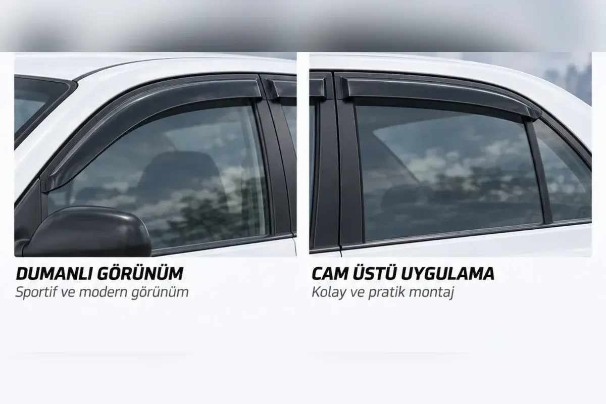 Hyundai Accent cam rüzgarlığı kapı camı yakın detay