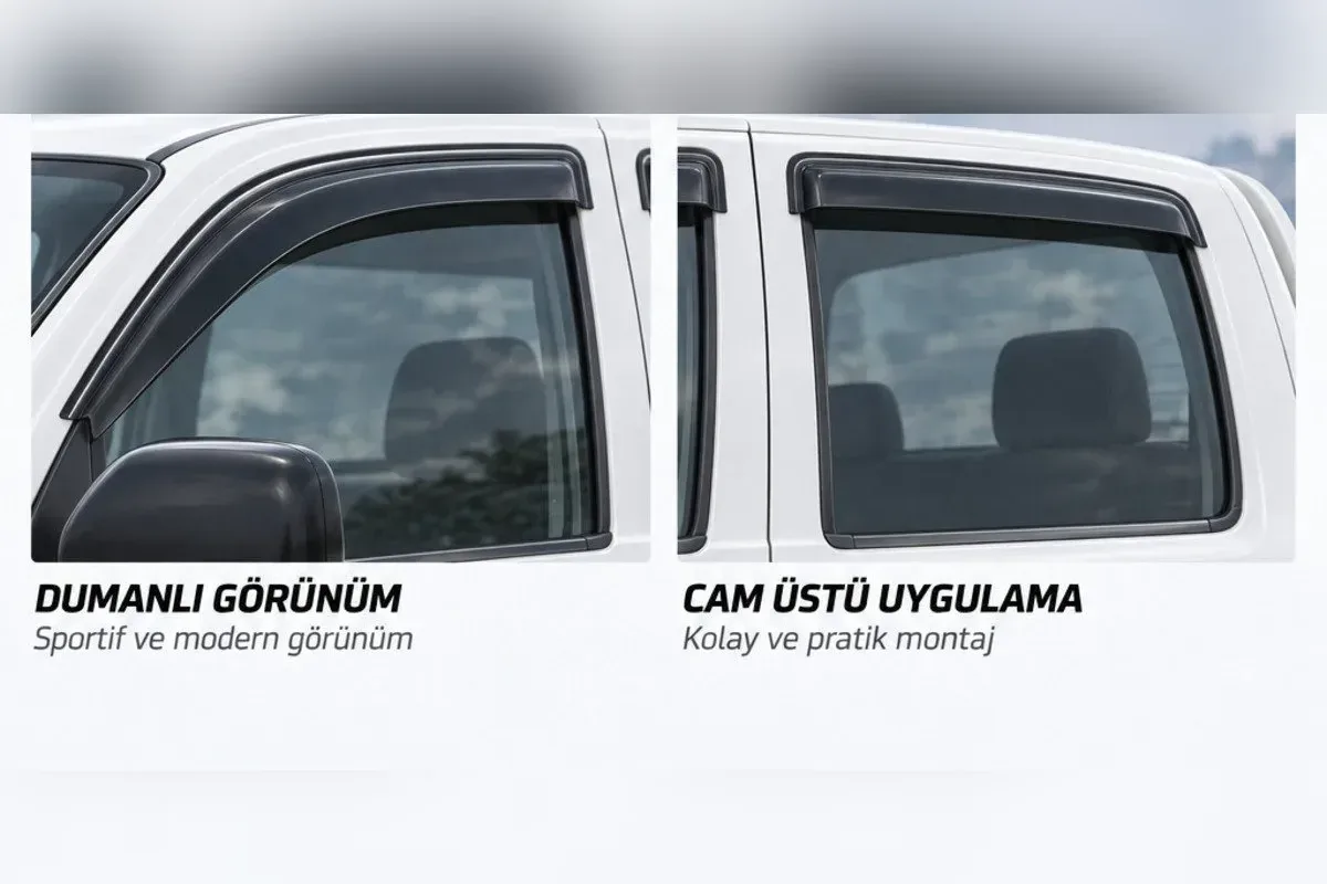 Toyota Hilux cam rüzgarlığı kapı camı yakın detay