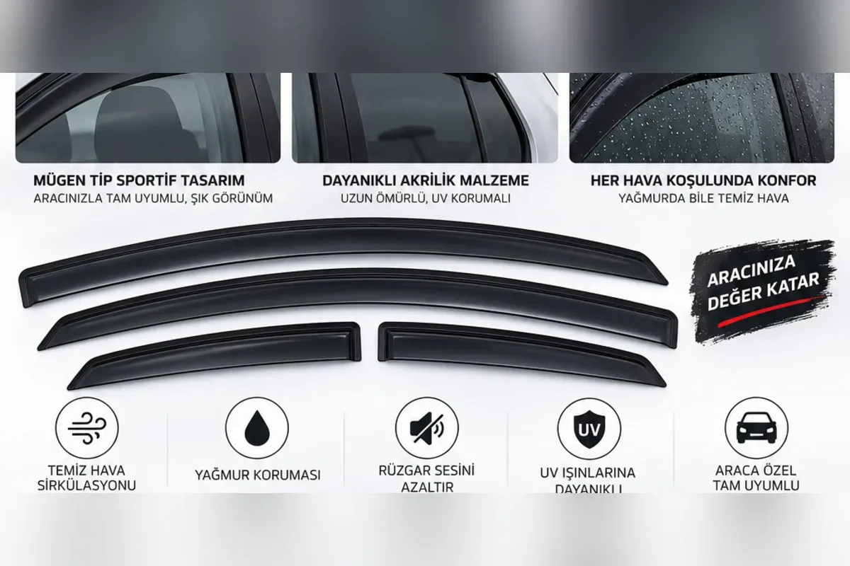 Volkswagen Golf cam rüzgarlığı kapı camı yakın detay