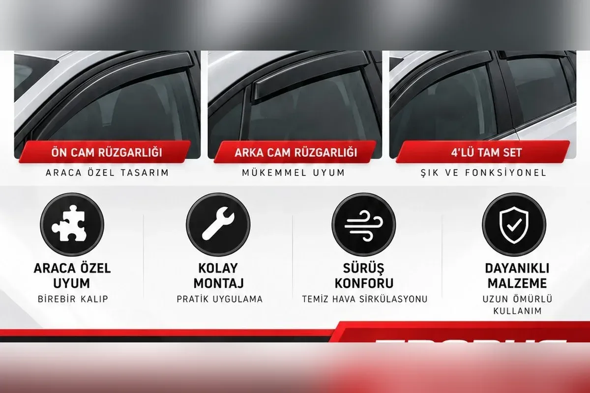BMW 3 Serisi cam rüzgarlığı arka kapı camı detay