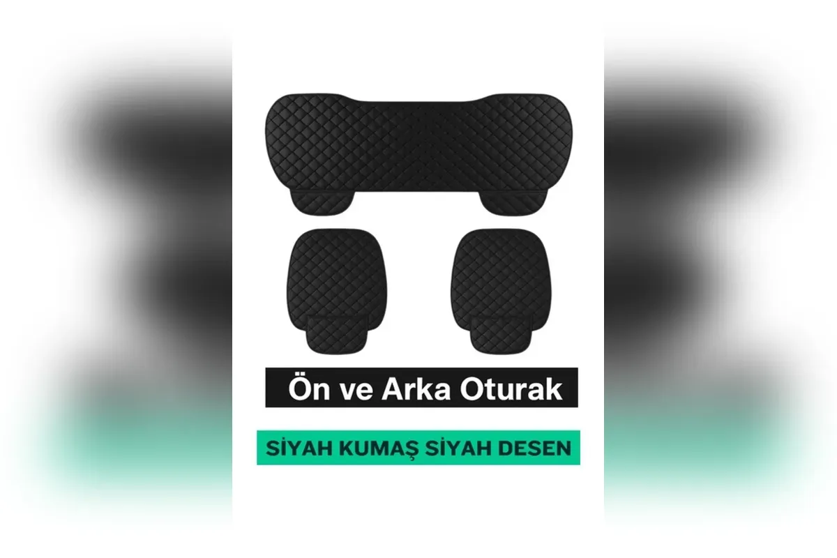 Ön ve arka oturak kapitone kumaş oto koltuk minderi