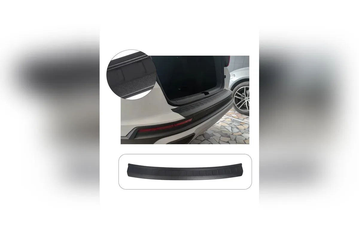 Seat Ateca 2016 ve sonrası için ABS arka tampon eşiği koruma, araç üzerinde uygulanmış ve ayrı parça
