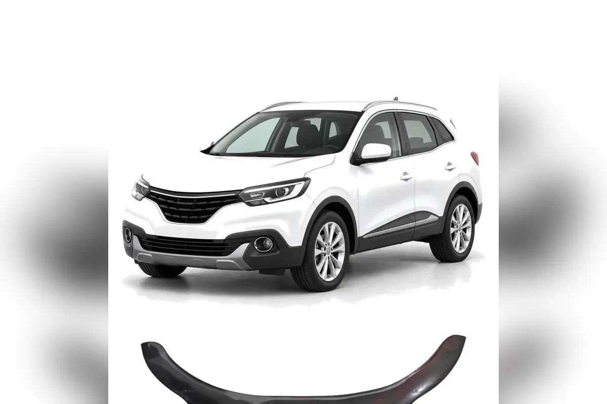 Beyaz Renault Kadjar SUV ve 2015 sonrası için ABS parlak siyah kaput rüzgarlığı