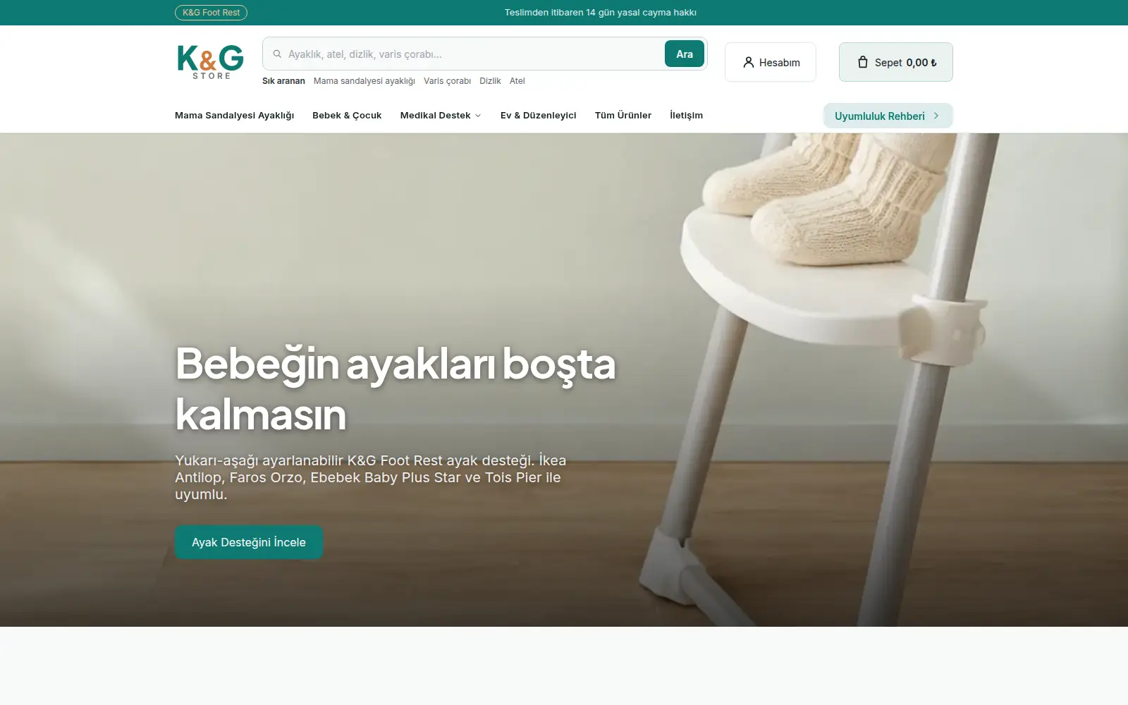 K&G Store mağaza ekran görüntüsü