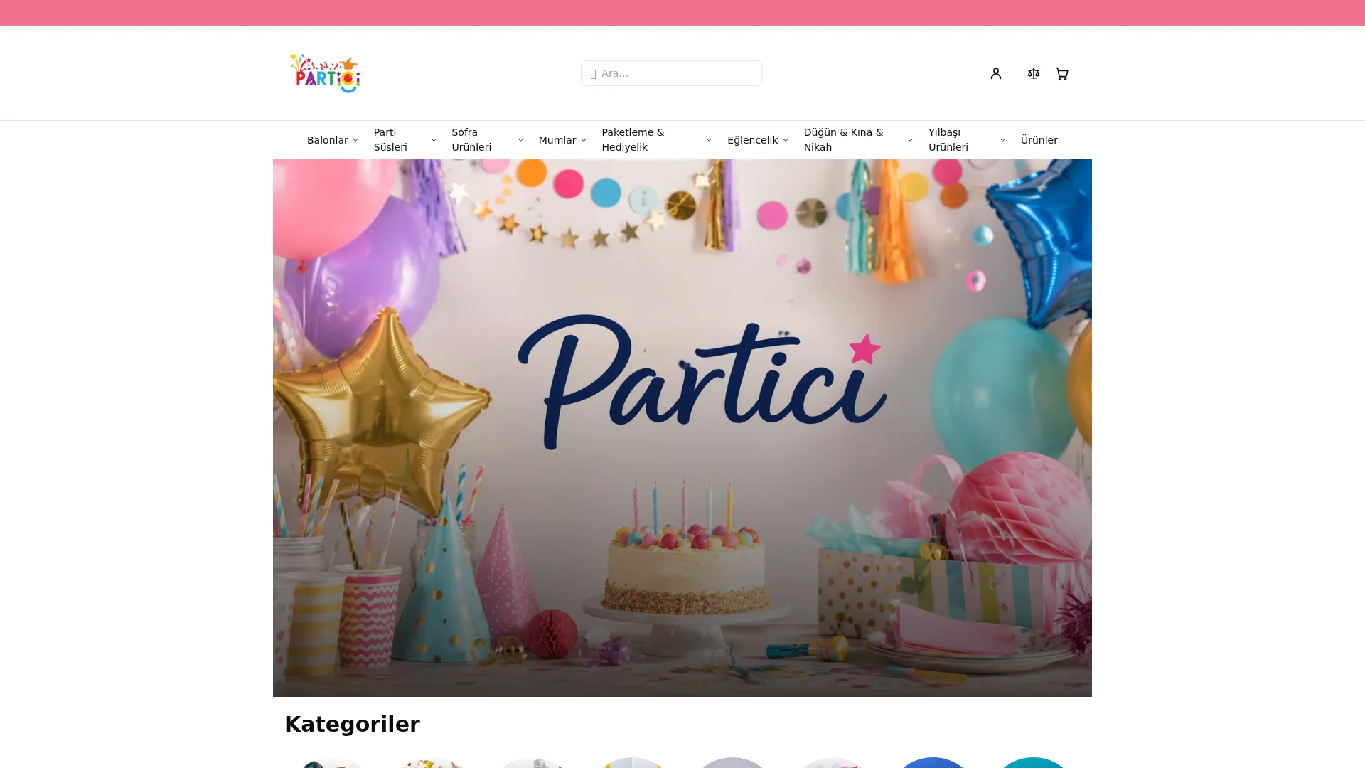 Partici mağaza ekran görüntüsü