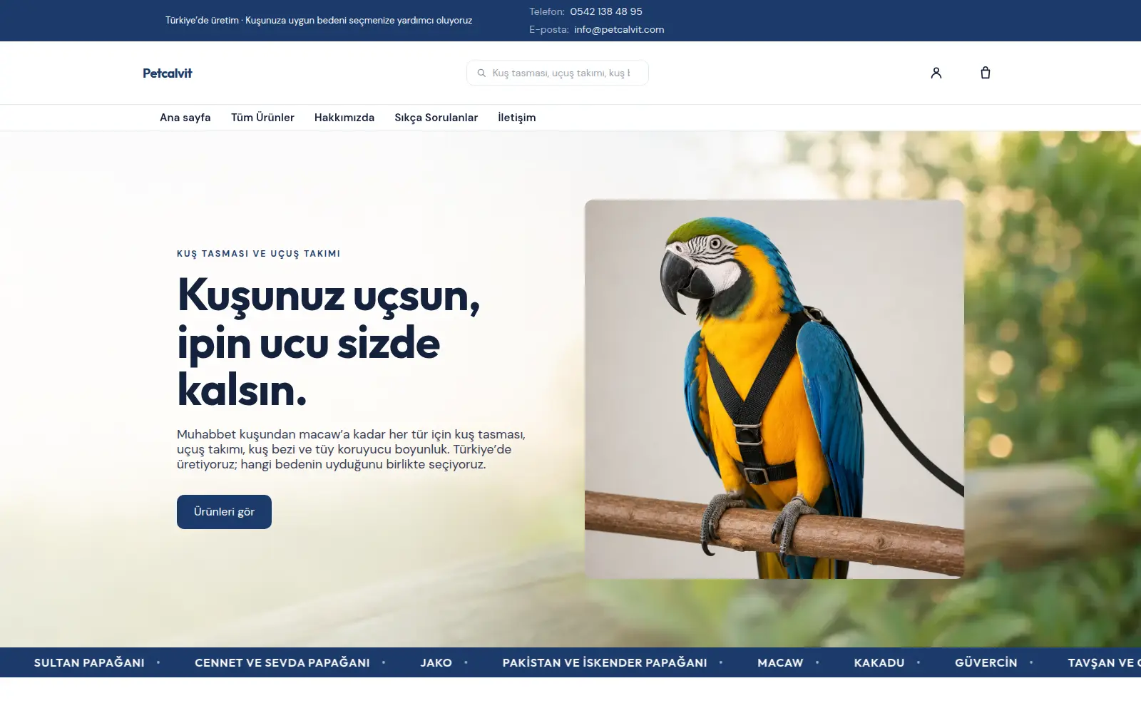 Petcalvit mağaza ekran görüntüsü