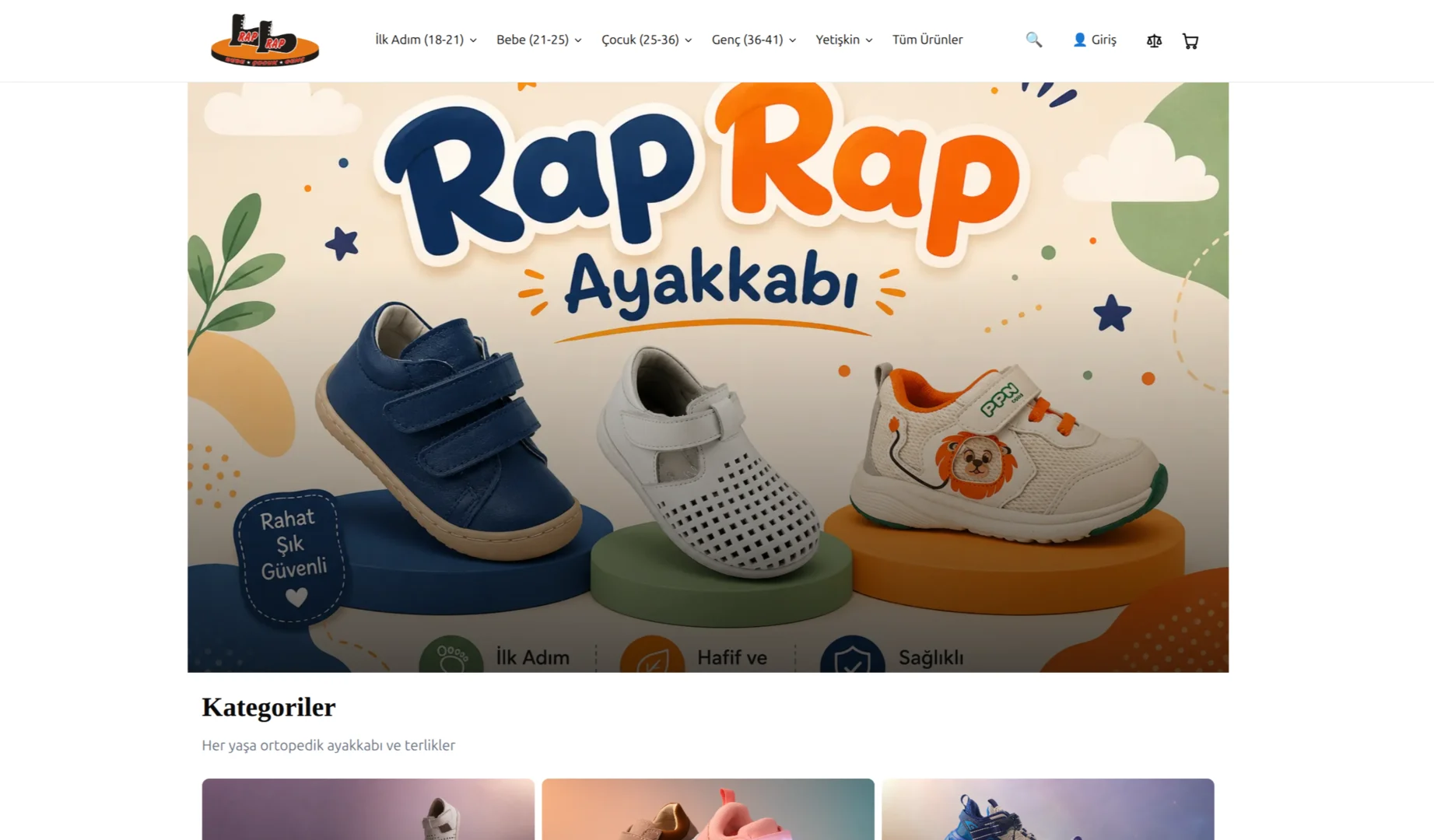 Rap Rap Ayakkabı mağaza ekran görüntüsü