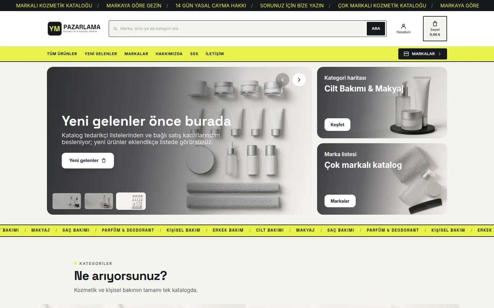 YM Pazarlama mağaza ekran görüntüsü